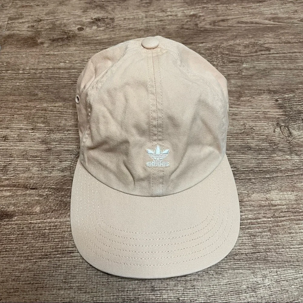 Adidas Light Pink Logo Front Baseball Hat